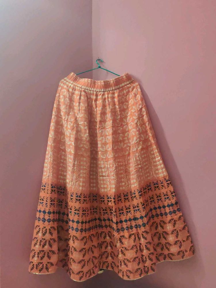 W Ethnic motif Maxi Skirt