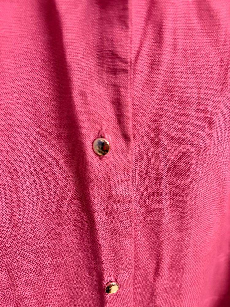 Pink Button-Down Shirt
