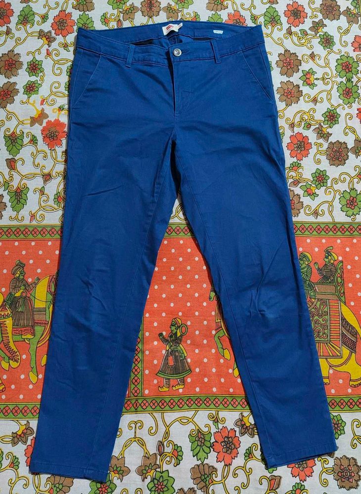 Blue Casual Trousers