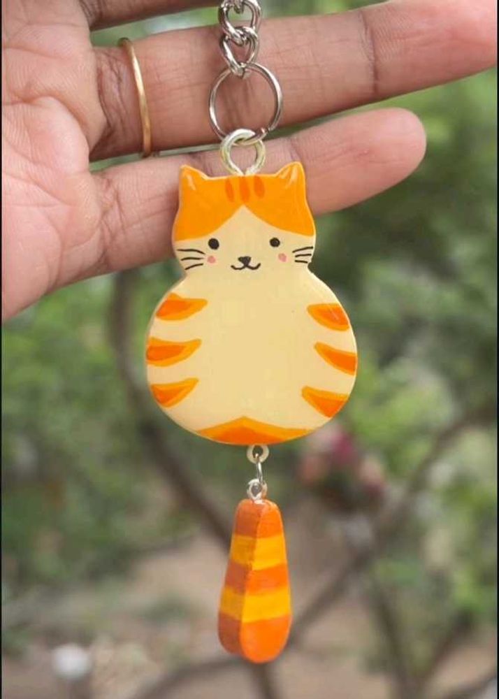 Cute Cat Keychain