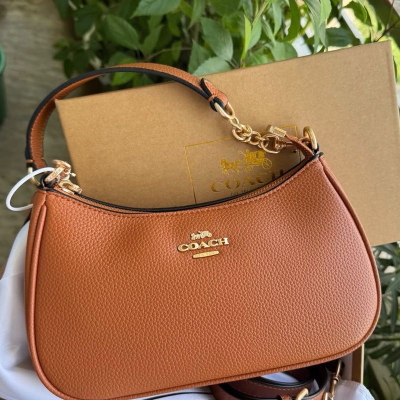 Coach Pebble Leather Shoulder Bag