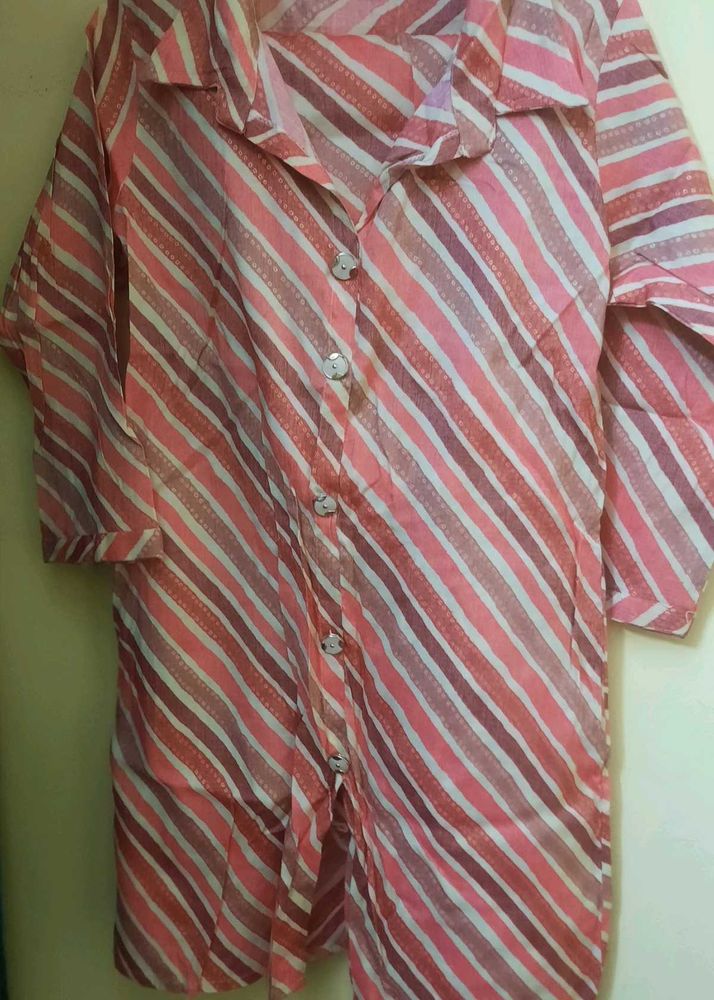 Striped Pink Kurta with pant