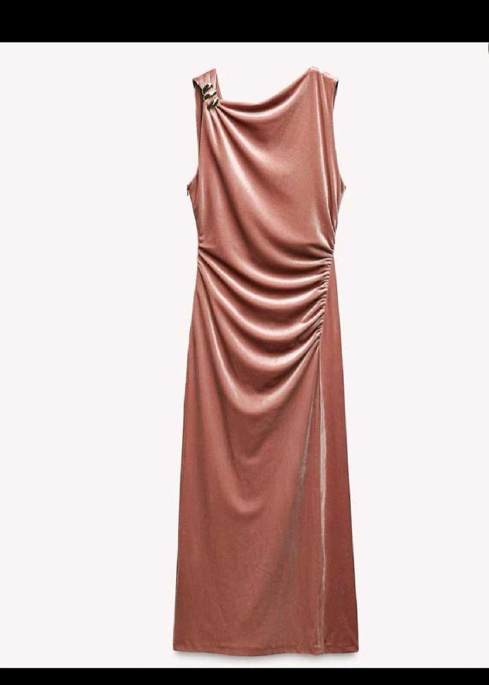 Elegant Velvet zara Midi Dress