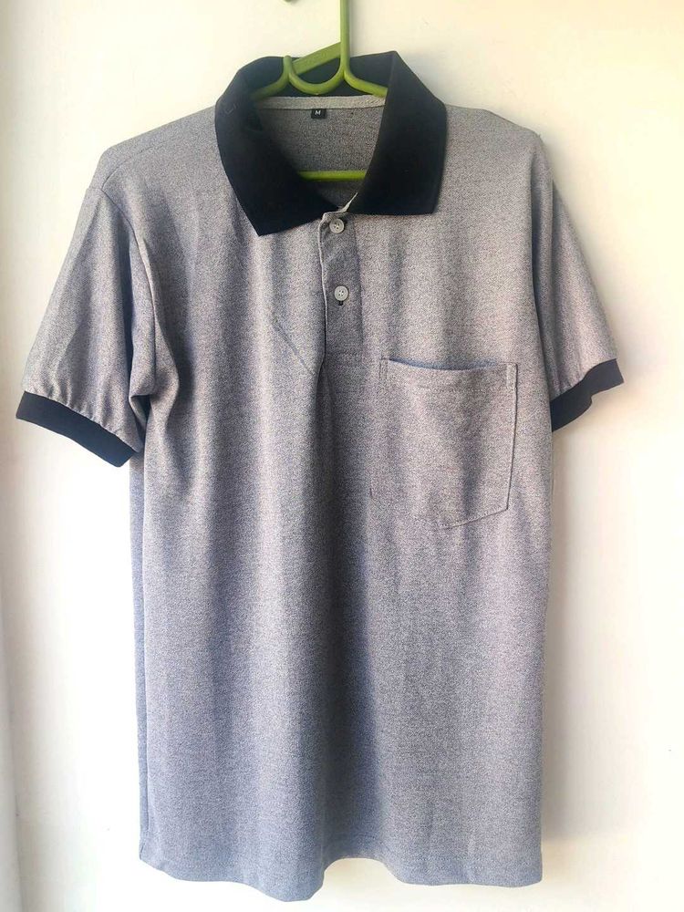 Gray Polo Shirt