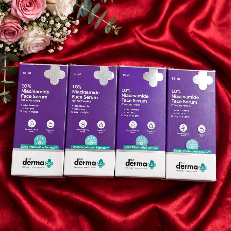 Pack of 4 the dermaco 10% Niacinamide serum for ac