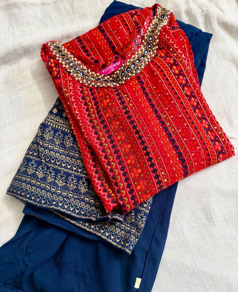 Kurta Set- Top &amp; Palazzos