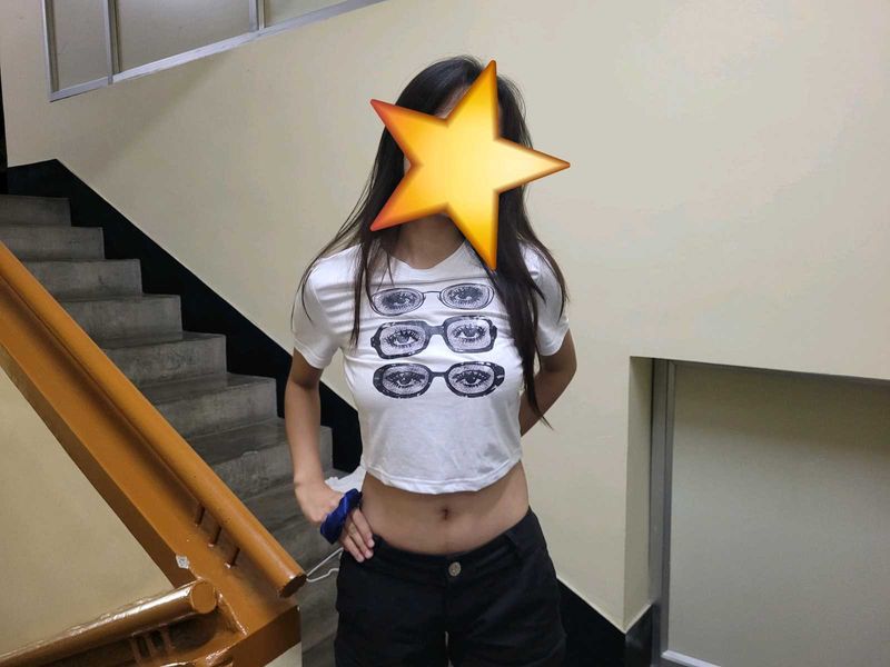 Graphic Print Crop T-Shirt