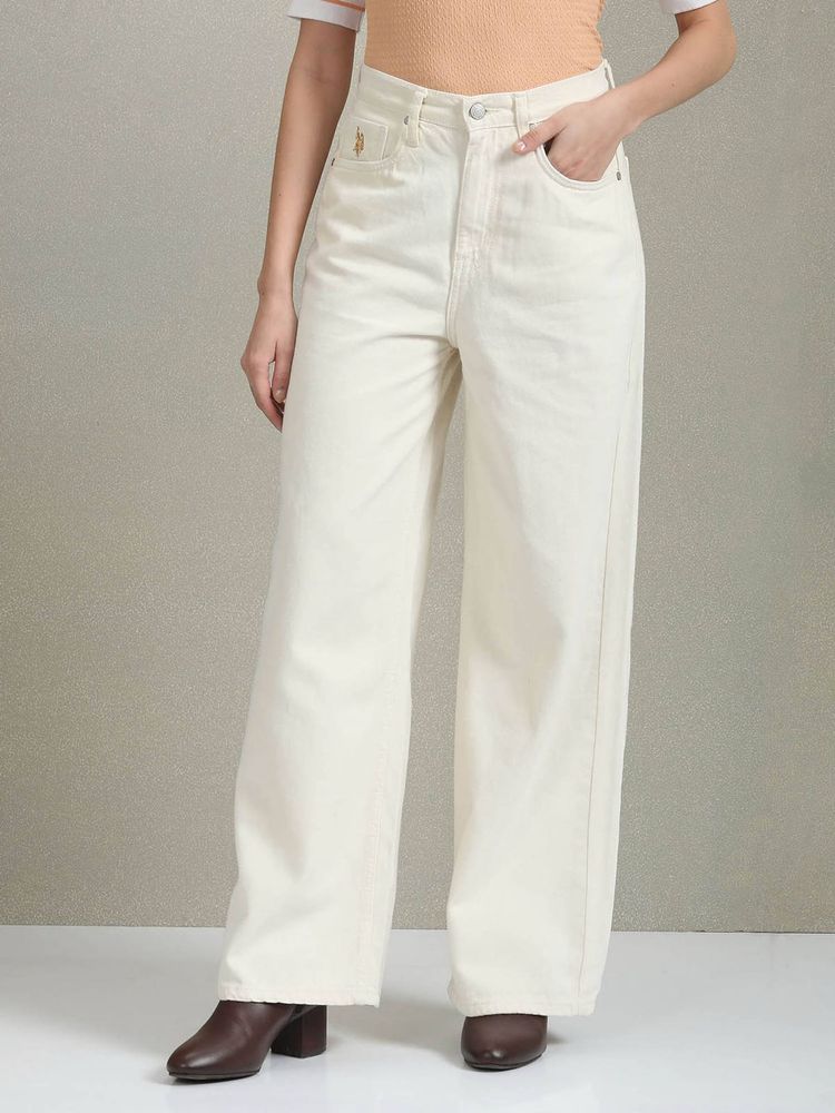 White Wide Leg Jeans