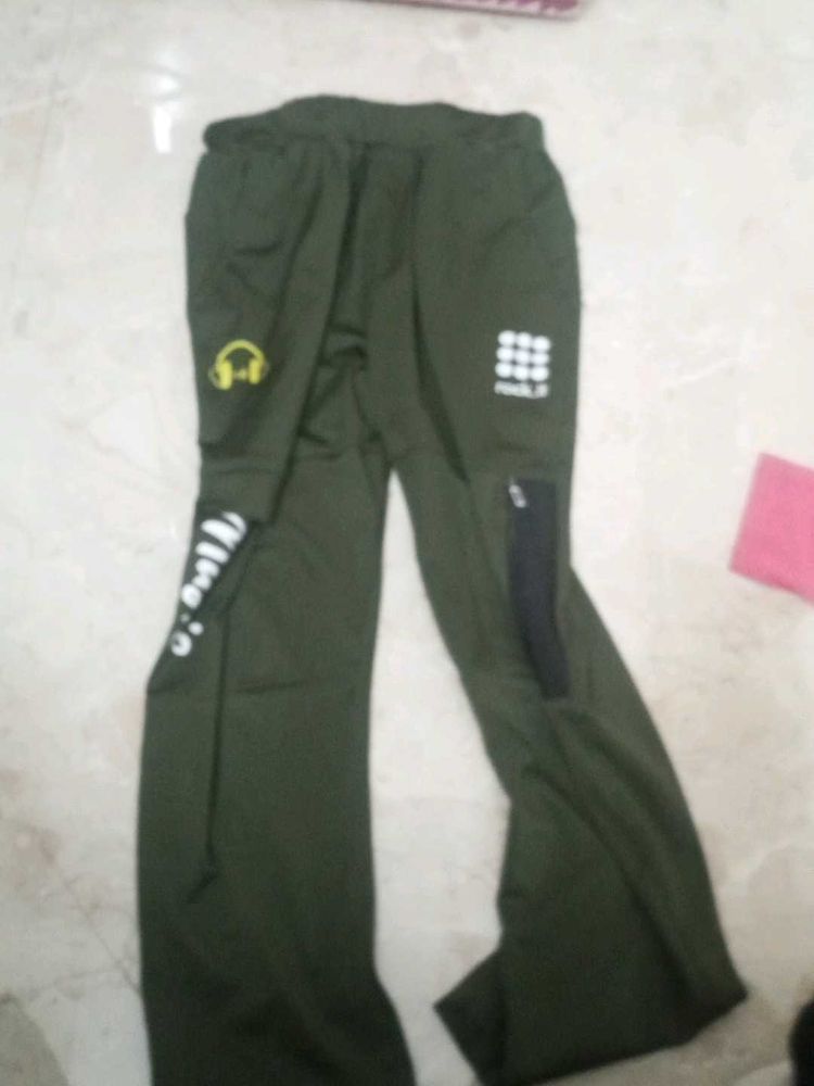 Men's Stylish Olive Green Track Pants