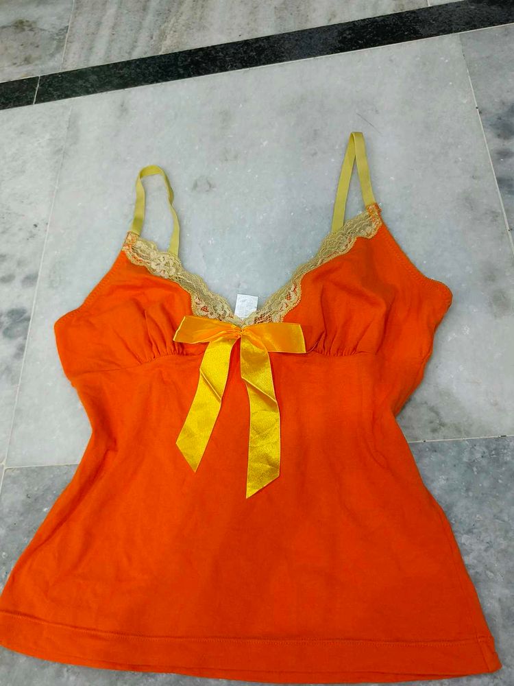 Camisole with Yellow Bow