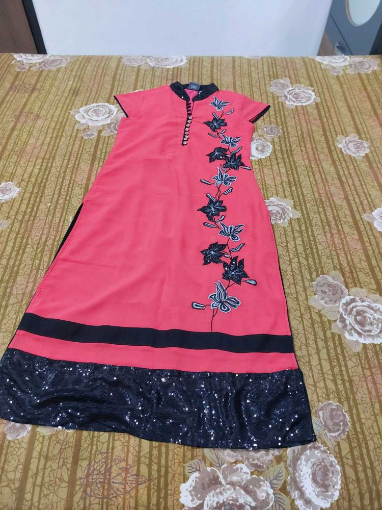 Tomato Red Kurti For Women