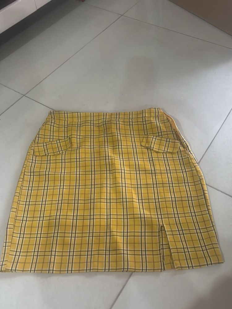 Plaid Mini Skirt