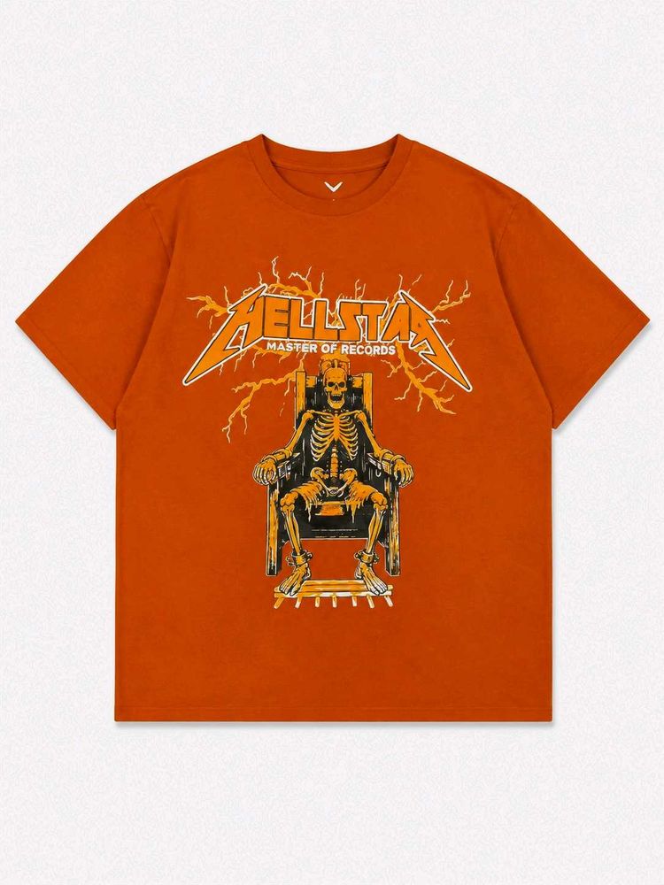 "HELLSTAR" Graphic Print T-Shirt