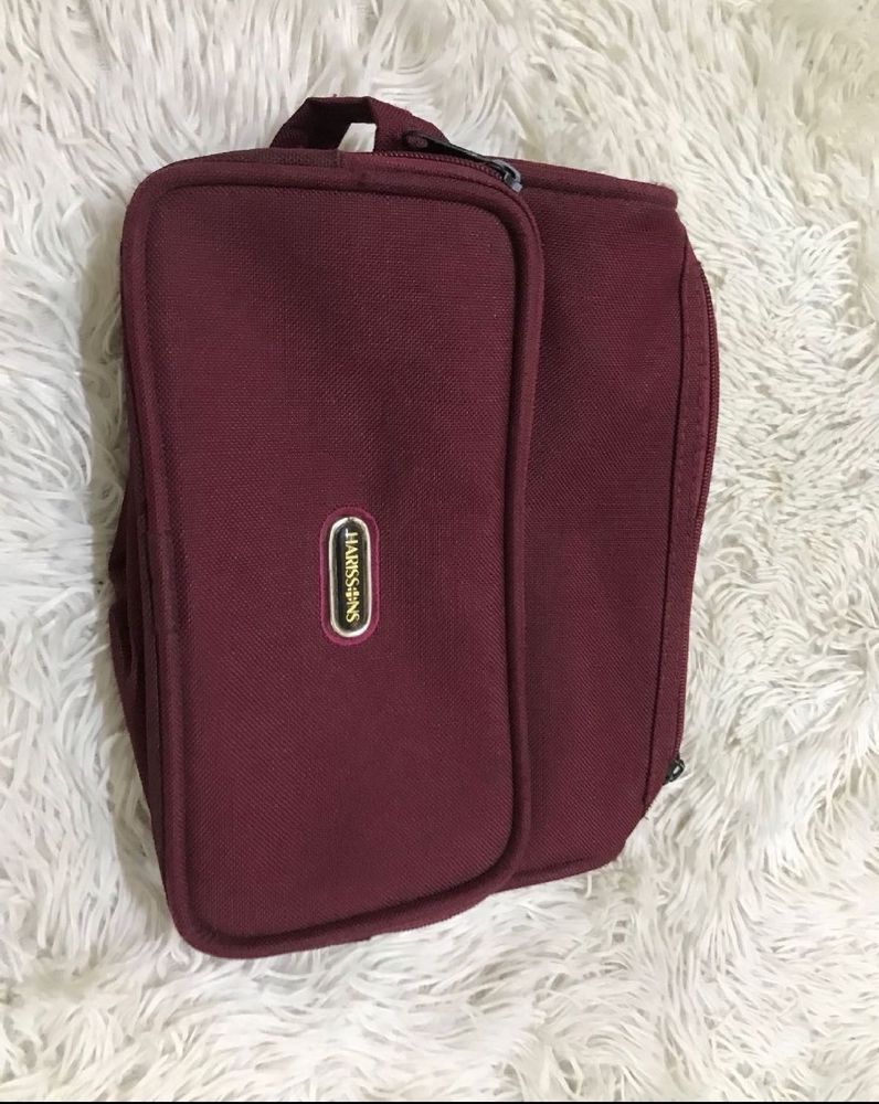 Stylish Mauve Faux Leather Shoulder Bag
