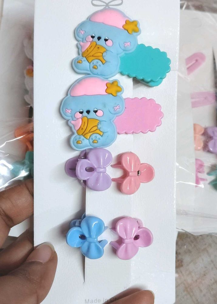 Cute Cartoon Hair Clips Set