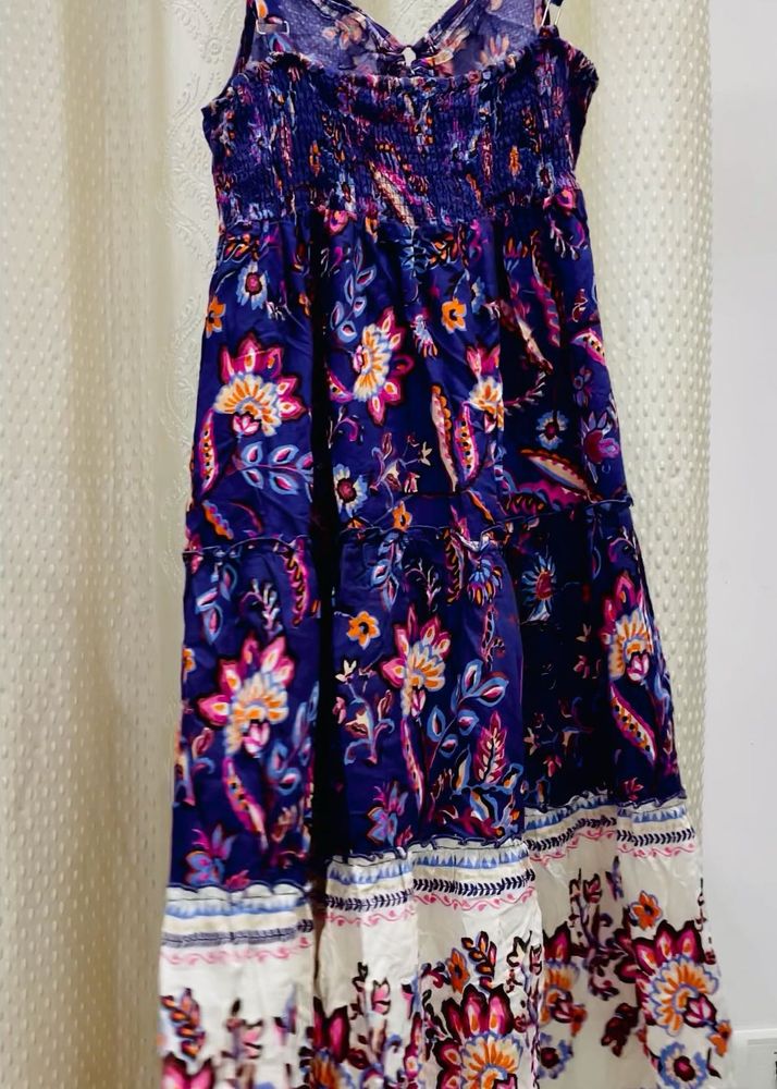 Boho Floral Tiered Maxi Dress