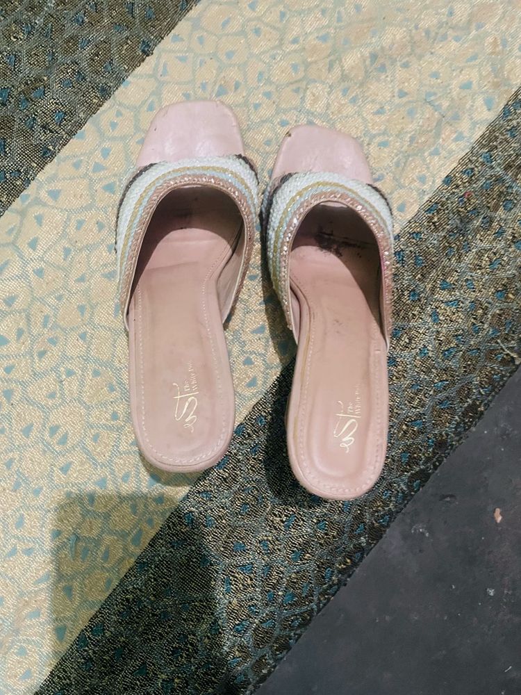 Stylish Embellished Slide Sandals
