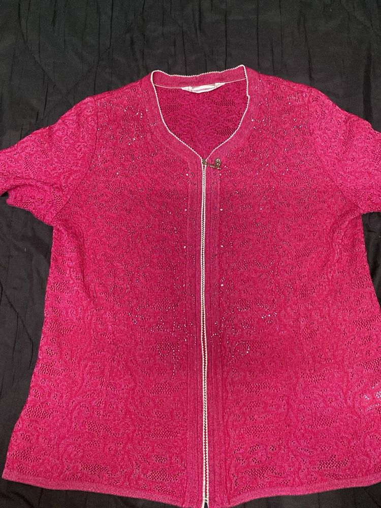 Beautiful Pink Lace Kurta
