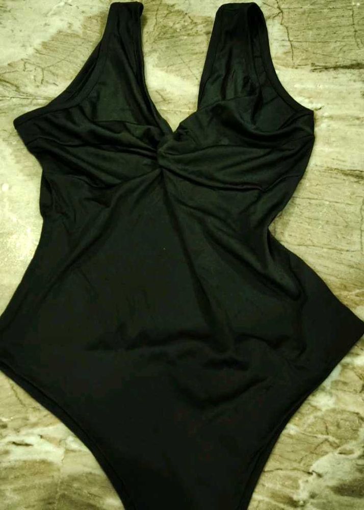 Classic Black One-Piece Swimsuit s size