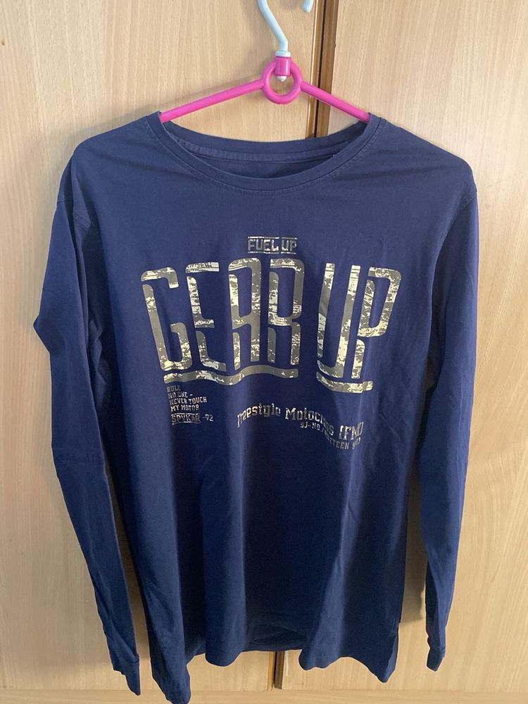 spyker Men's Blue Graphic T-Shirt