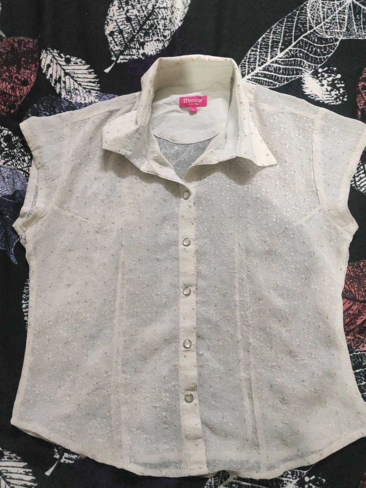 Sheer trendy top