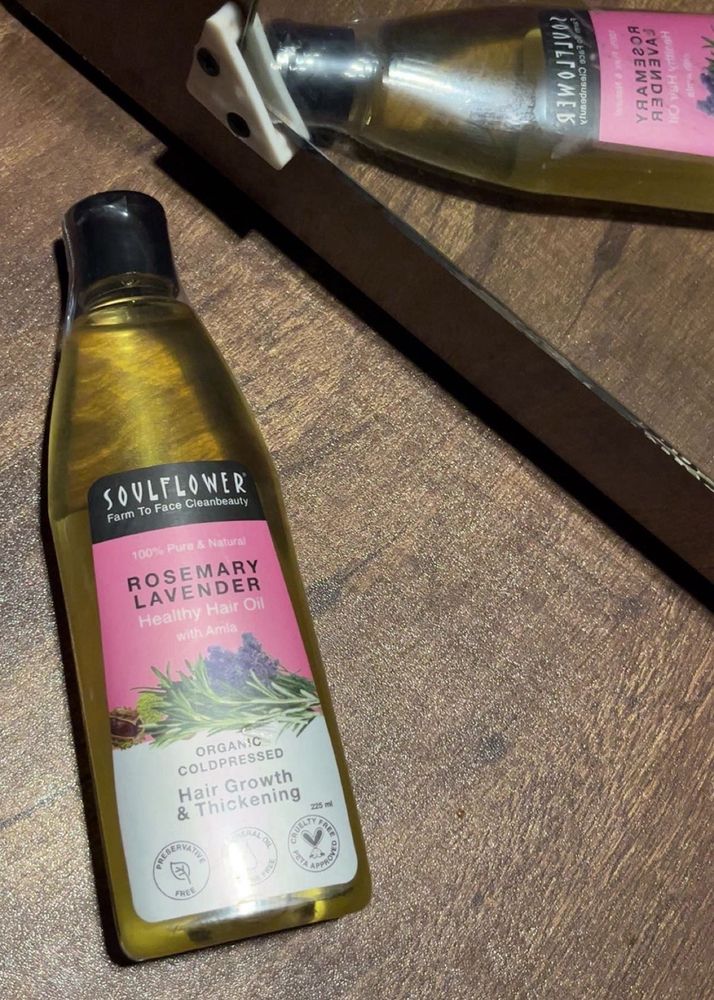 Soulflower Rosemary Lavender Hair Oil