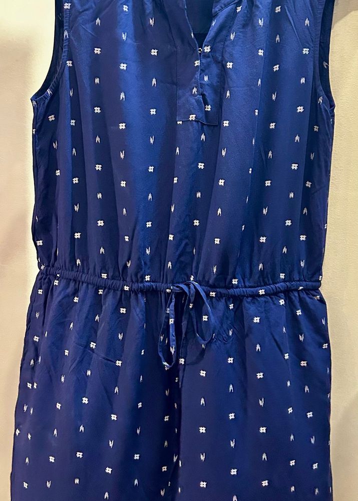GAP Navy Blue Printed Tunic Top