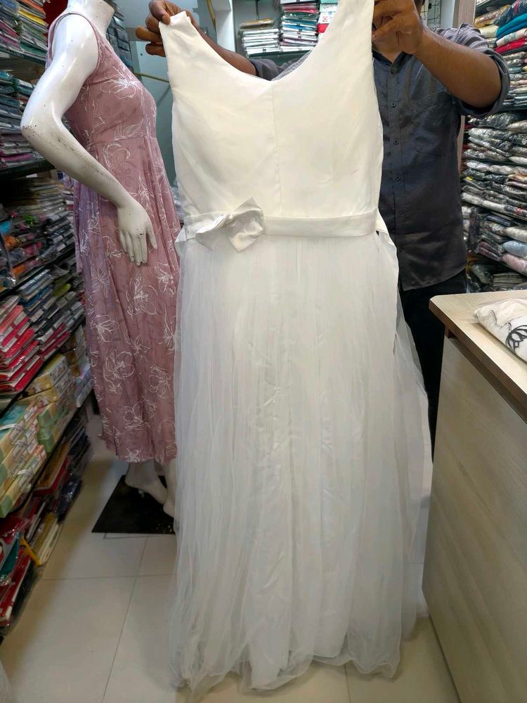 white long gown