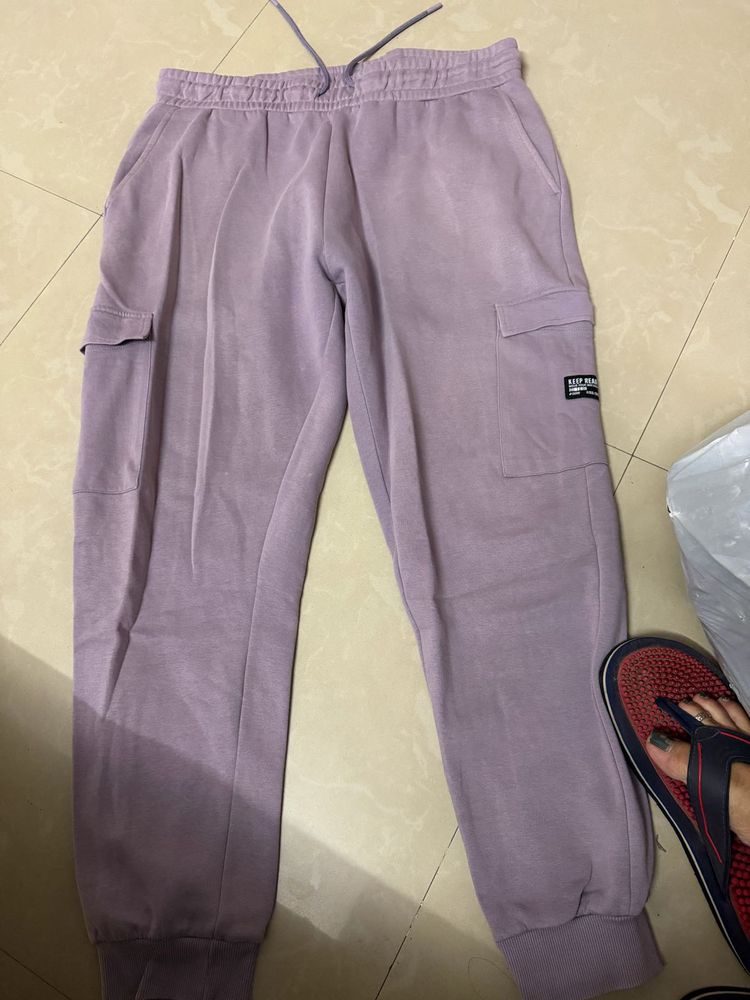 Xl Casual Lavender Cargo Sweatpants