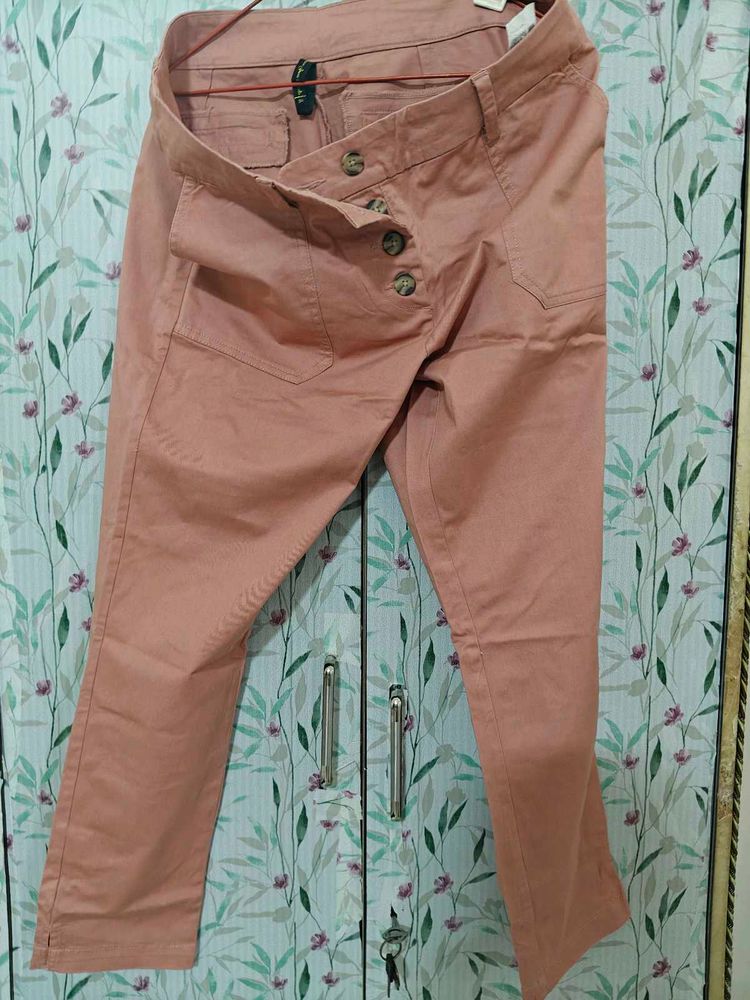 Stylish Peach Cargo Pants