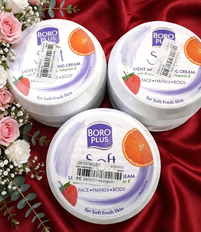 PACK OF 3 BoroPlus Soft Light Moisturising Cream|L