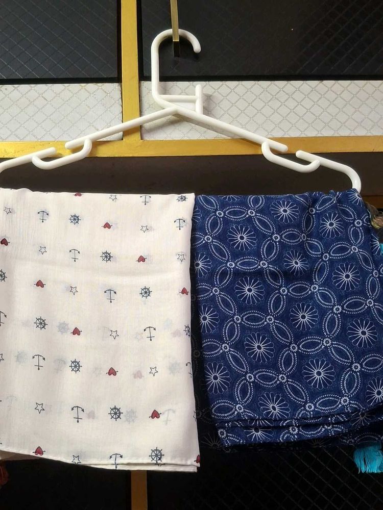 Nautical Print Dupattas (Set of 4)