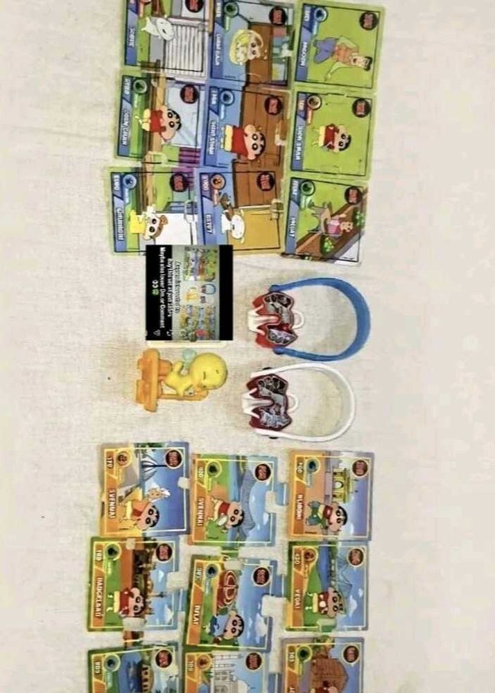 Shinchan Collectible Cards Lot kinderjoy toys