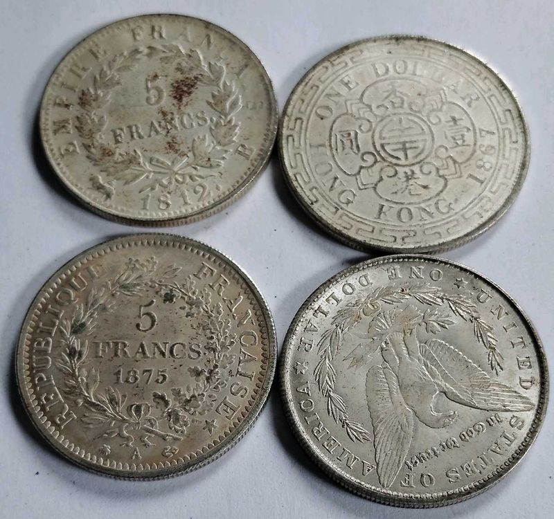Silver Antique Coin Collection Replica.4Pcs Combo.