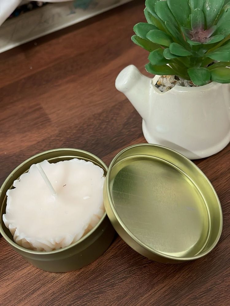 Scented Soy Candle Tin - Dibbi Design Set Of 2