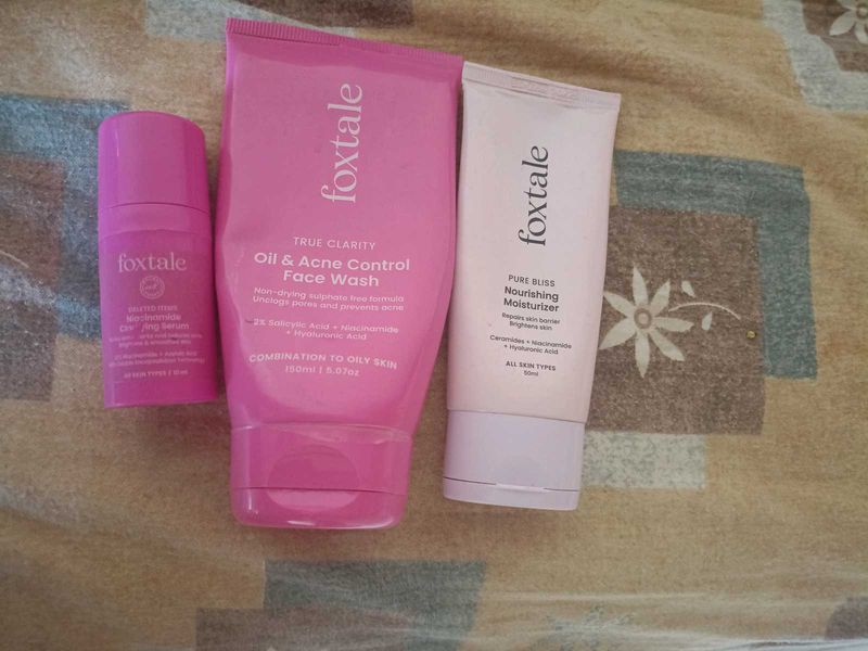 Foxtale Skincare combo for oily acne prone skin