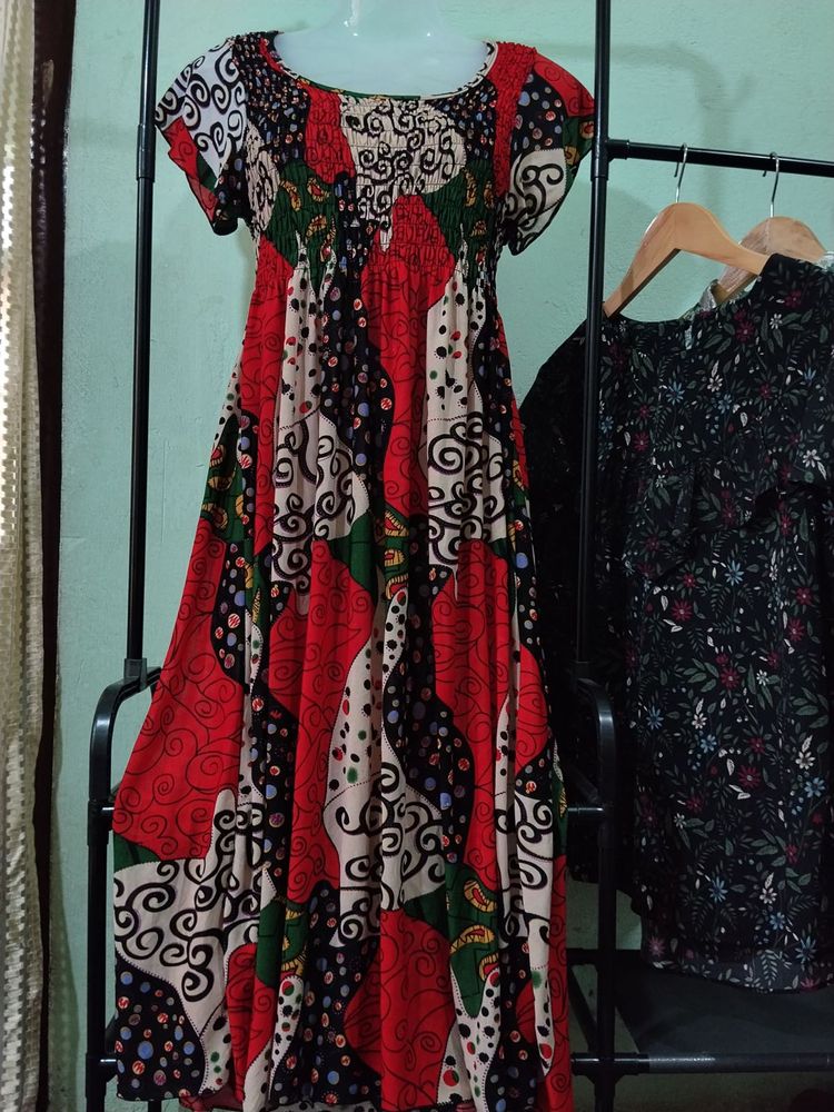 Bohemian Print Maxi Dress