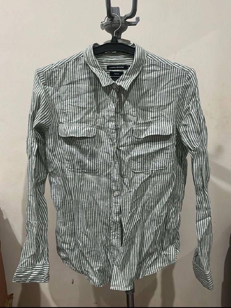 women Striped Long Sleeve Shirt