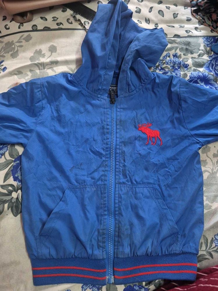 Abercrombie Kids Blue Hooded Jacket