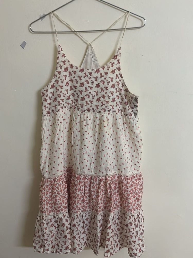 Tiered Floral Mini Dress