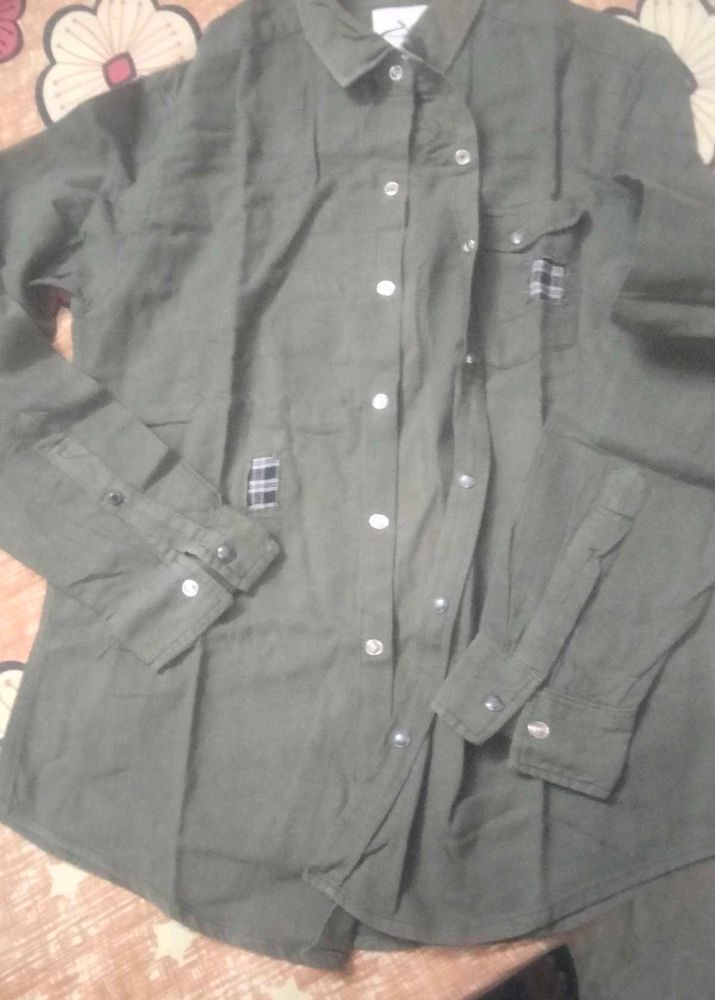 Stylish Olive Green Shirt