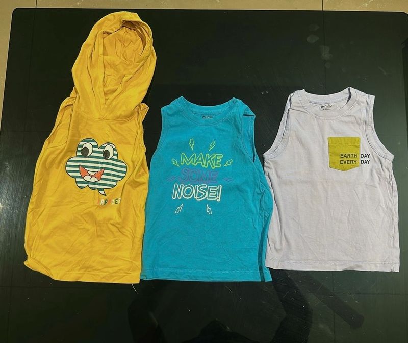 Boys' Graphic Tank Tops (Set of 3)