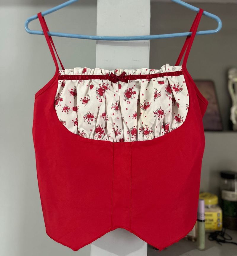 Bow Corset Cami Top