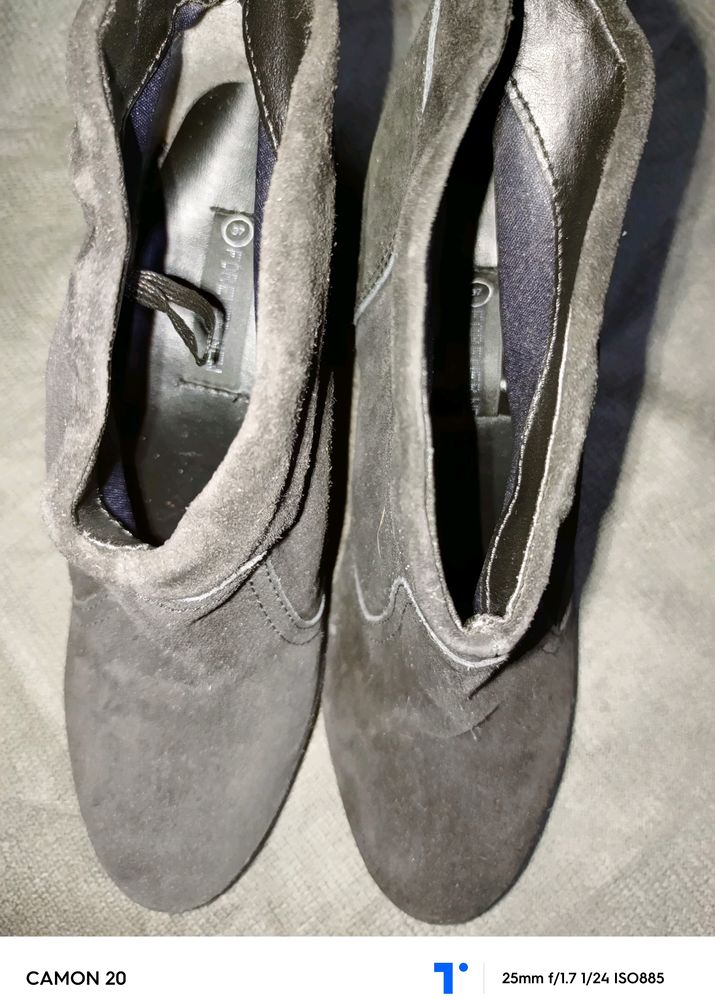 Velvet Black Boots