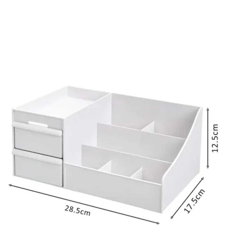 White Makeup &amp; Desk Organizer