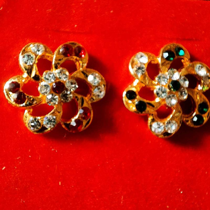 12pairs of NEW covering Gold Flower Earrings