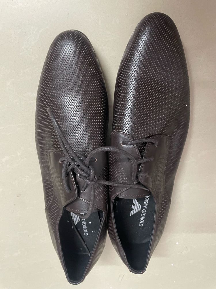 Giorgio Armani Brown Dress Shoes
