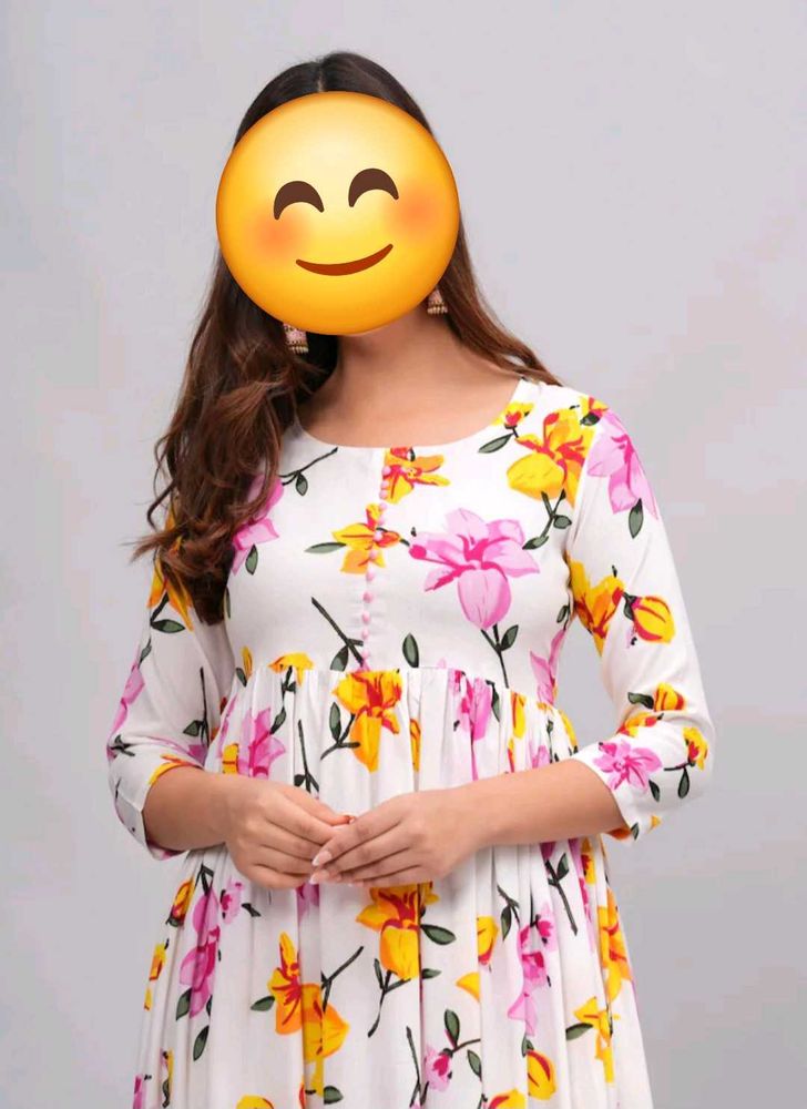Floral Print Kurta