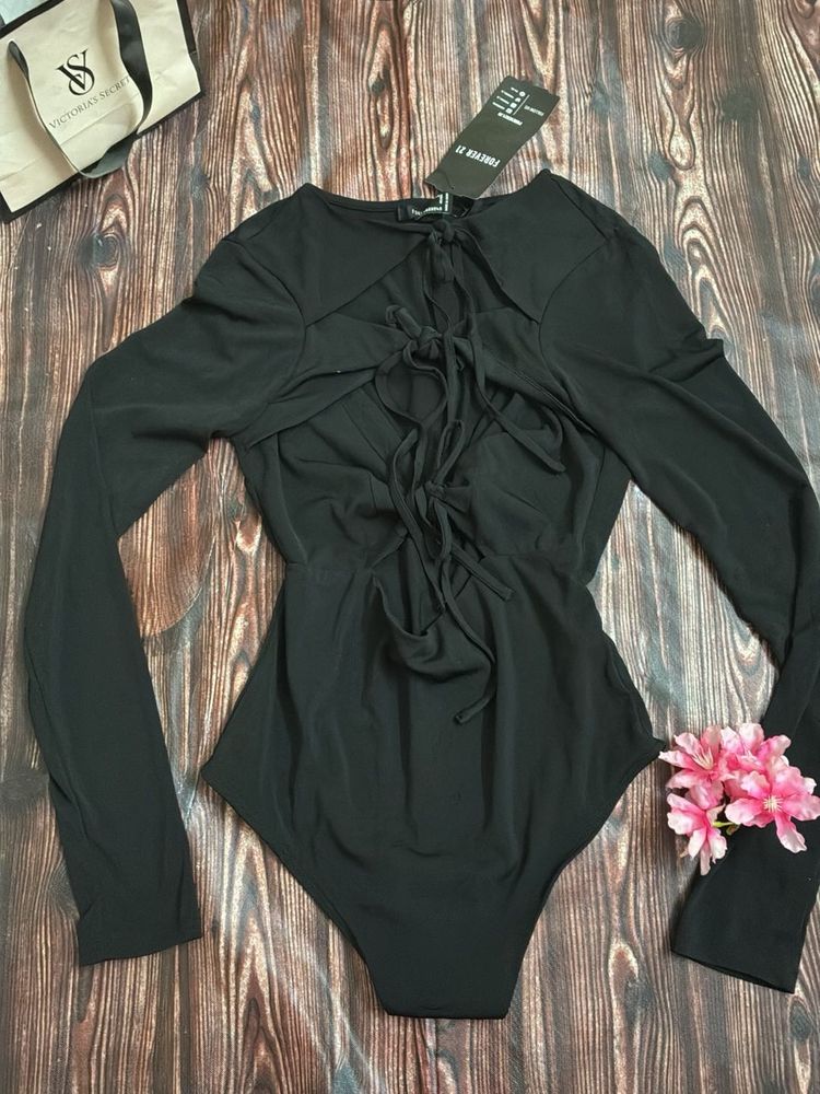 sexy tie bodysuit forever 21