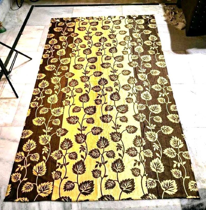 Floral Print Curtain